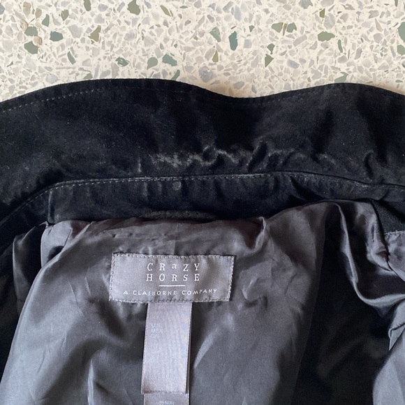 CRAZY HORSE Men’s Black Suede Jacket Size S - Picture 5 of 5